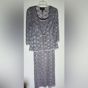 R & M Collection Formal, Party, Cocktail Dress With Jacket Size 6 Lavender